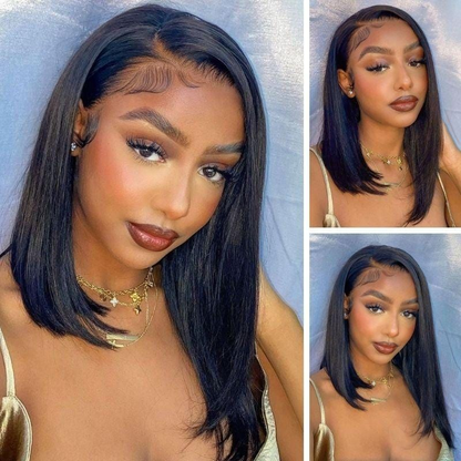 Cranberry Straight Lace Front Bob Wigs Short Peruvian Human Hair Wigs For Black Women