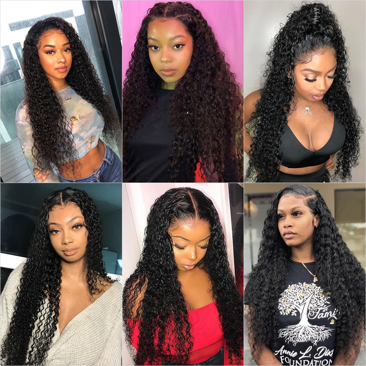 Cranberry Curly Peruvian Lace Wigs 4x4 Lace Closure Wigs Human Hair Wigs - Cranberry Hair