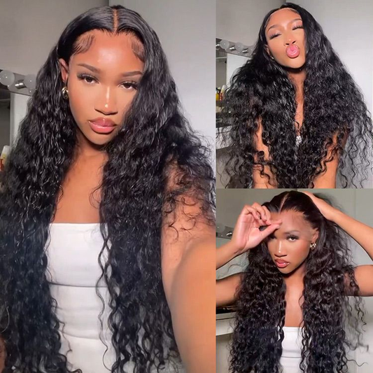 12A Cranberry Real HD Swiss Lace Skin Melt 13x4 Deep Wave Lace Front Wigs