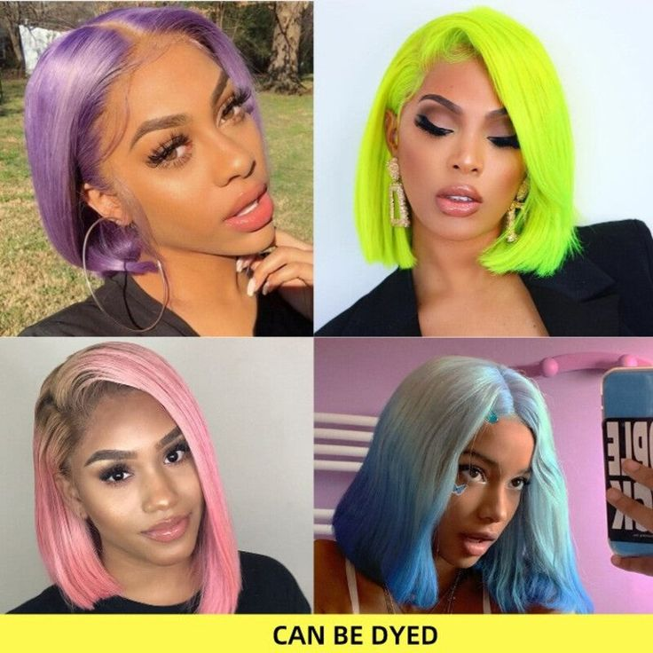 Cranberry 613 Blonde Bob Wig 4X4 Transparent Lace Closure Human Hair 10-16 inches Wigs