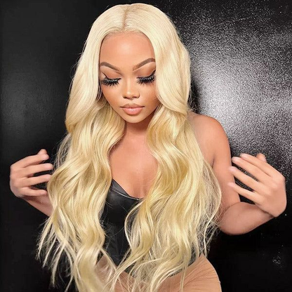 <transcy>Cranberry 13x4 Lace Front Wigs 613 Blonde brésilienne droite perruques de cheveux humains</transcy>