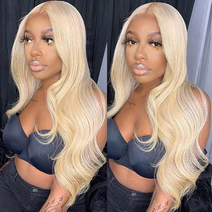 <transcy>Cranberry 13x4 Lace Front Wigs 613 Blonde brésilienne droite perruques de cheveux humains</transcy>