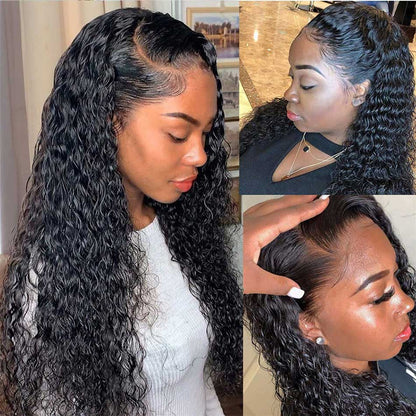 12A Cranberry 13x4 13x6 HD Transparent Lace Front Human Hair Wigs Malaysian Jerry Curly Frontal Wigs 180% Density