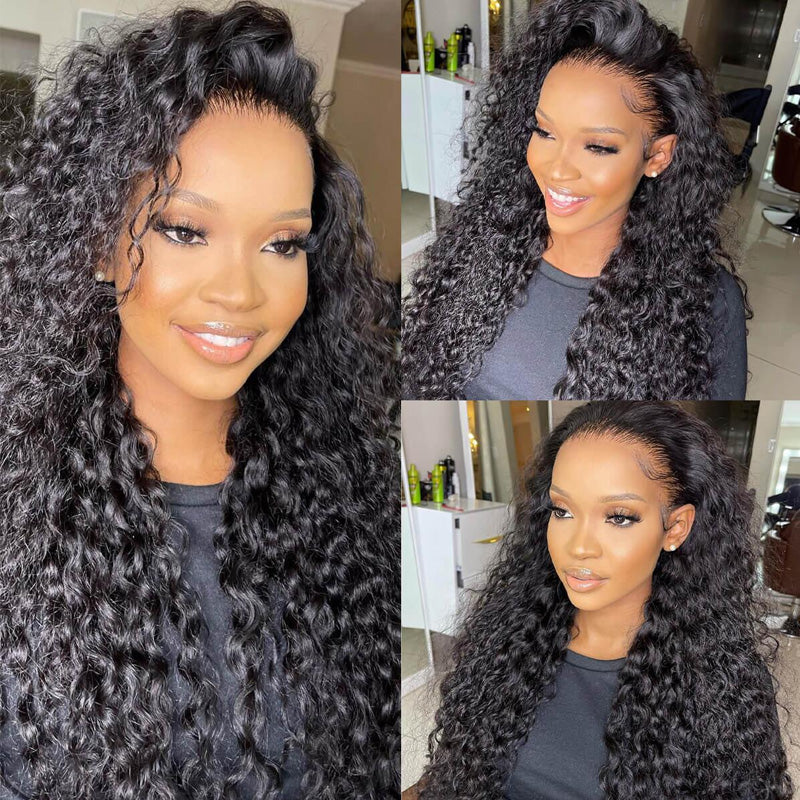 10A Cranberry Water Wave 13X4/4X4 Lace Frontal Wigs 100% High Quality Virgin Human Hair Wigs 180% Density