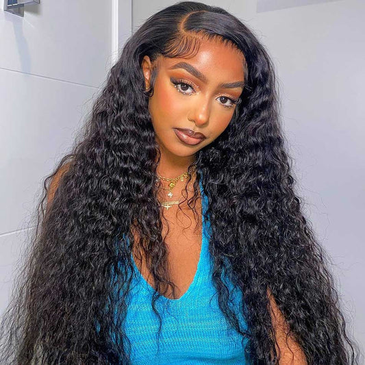 12A Cranberry 13x4/13x6 HD Transparent Lace Front Human Hair Wigs Brazilian Deep Wave Frontal Wigs 180% Density