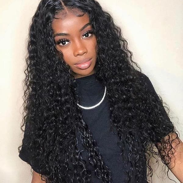 Cranberry 13x4 T Part Lace Front Wigs Indian Water Wave Human Hair Wigs 180% Density Pre-plucked - Cranberry Hair