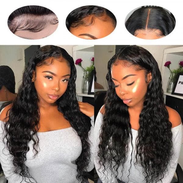 Cranberry Indian Human Hair Wigs 13x4 Lace Front Deep Wave Wigs For Black Women - Cranberry Hair