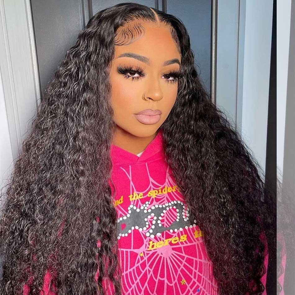 12A Cranberry 13x4/13x6 HD Transparent Lace Front Human Hair Wigs Brazilian Deep Wave Frontal Wigs 180% Density