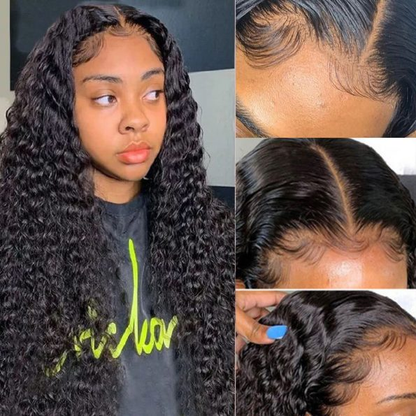 Cranberry Deep Wave  Lace Front Human Hair Wigs 13x4 Brazilian Remy Hair Lace Wig - Cranberry Hair
