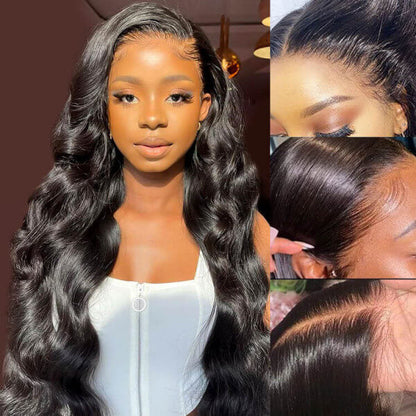 12A Skin Melt HD Lace Wigs Body Wave 13*4 Lace Front Wigs Human Hair Real Transparent Lace