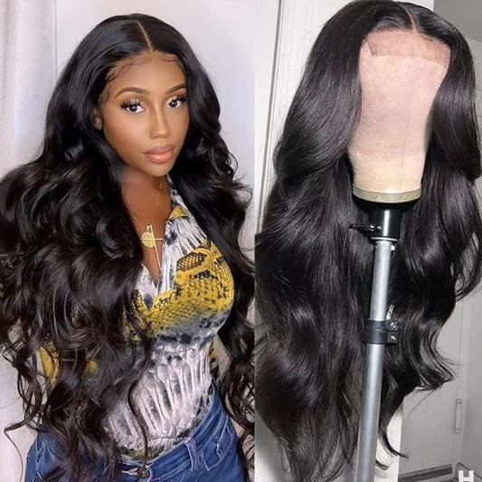 10A Cranberry Virgin Human Hair 13X4/4X4 Lace Wig Body Wave Black Color Lace Frontal Wigs