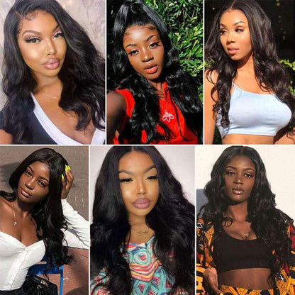 Cranberry 13x4 Lace Front Human Hair Wigs Brazilian Body Wave Lace Frontal Wig - Cranberry Hair