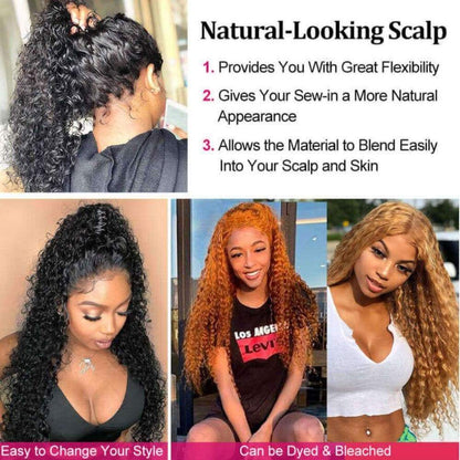 Cranberry Curly 13x4 Lace Front Human Hair Wigs For Black Women Natural Color Peruvian Lace Wig - Cranberry Hair
