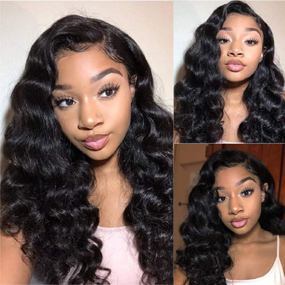 Cranberry 13x4 T Part Lace Front Wigs Brazilian Loose Deep Wave Human Hair Wigs 180% Density Pre-plucked - Cranberry Hair