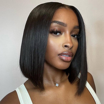 Cranberry Straight Hair 5x5 HD Lace Closure Short Bob Wigs