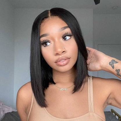 Cranberry Straight Hair 5x5 HD Lace Closure Short Bob Wigs
