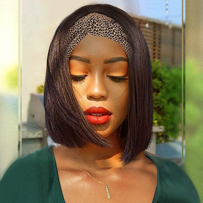 <transcy>Perruque de cheveux humains de vague profonde de canneberge perruque sans colle brésilienne de cheveux vierges fait à la Machine de bandeau perruque 180% densité</transcy>