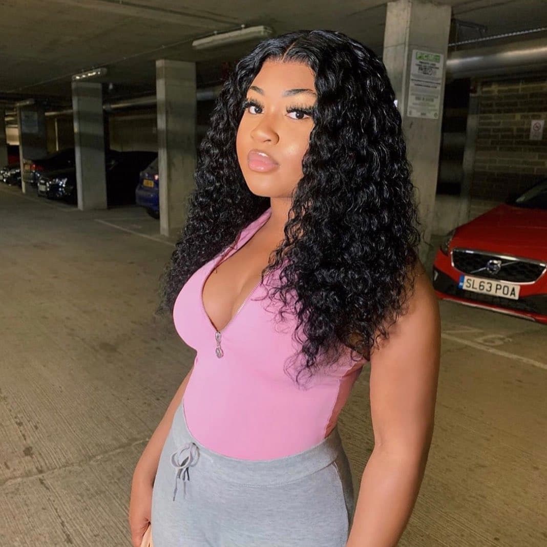 Cranberry 13x4 T Part Lace Front Wigs Peruvian Water Wave Human Hair Wigs 180% Density Pre-plucked - Cranberry Hair